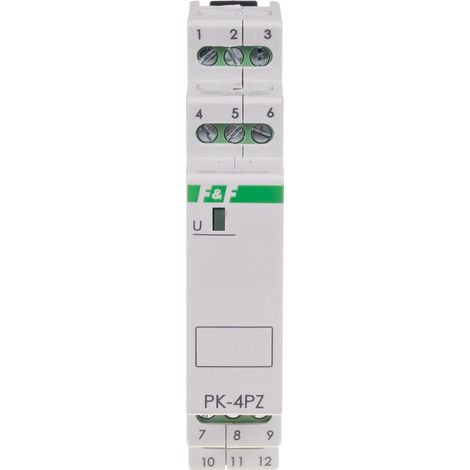 Elektromagnetisches Relais PK-4PZ 24V AC/DC, Kontakt: 2P I=2x8A, 2Z I=2x8A, 1 Modul (1/3)