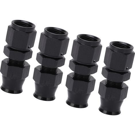 4Pcs Raccord Droit Femelle AN6 Aluminium Alliage Étanche Bague Laiton Carburant Gaz Diesel Huile 3/8 Pouce (1/5)
