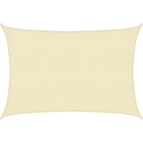 Maison Exclusive - Sonnensegel 160 g/m² Creme 2x3 m HDPE (1/5)