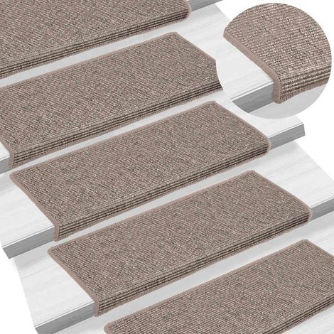 Maison Exclusive - Stufenmatten 15 Stk. 65x21x4 cm Dunkelbeige Re (1/5)