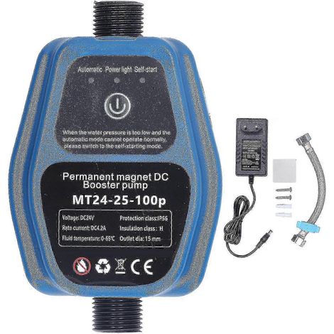Pompe de douche surpresseur intelligente 100 W 24 V avec capteur, 25 L (1/4)