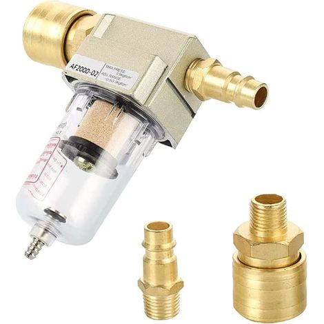 Compressed air filter, 1/4 compressed air water separator, water separator, oil separator with quick connection for compressor filter