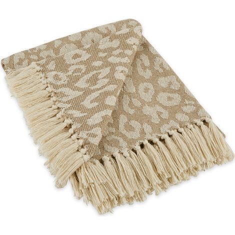 Couvre-lit à Chevrons pour intérieur/extérieur 100% Coton Camping Barbecue plages Couverture Quotidienne – 127 x 152,4 cm, Bleu Nautique (1/5)