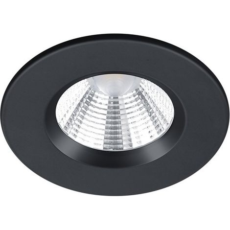 Plafoniera bagno Trio Zagros LED 5,5W 3000K IP65 nera (1/3)