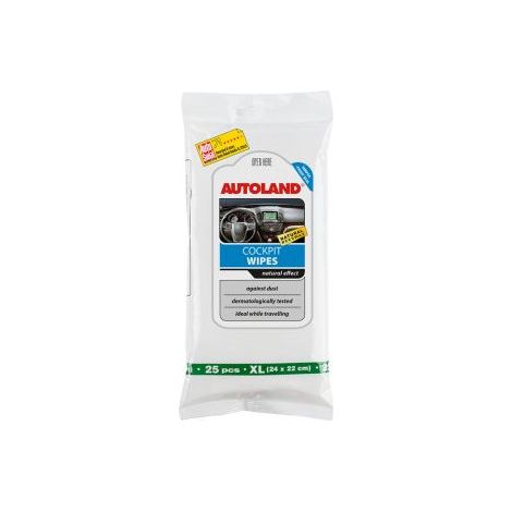 Reinigungstücher für das Armaturenbrett mit natürlichem mattem Effekt und Bienenwachs, XL, 25 Stück