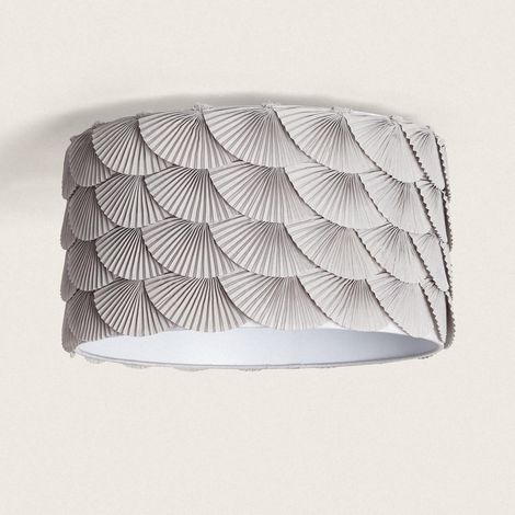 Lampada da Soffitto Tessuto Anabela Grigio