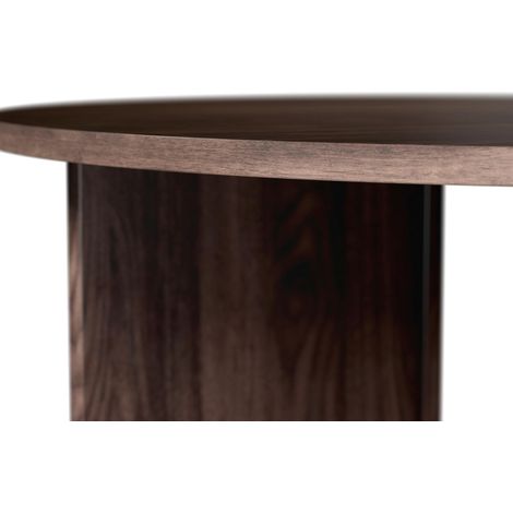 Mömax Couchtisch Celina Walnussfarben MDF rund (1/5)