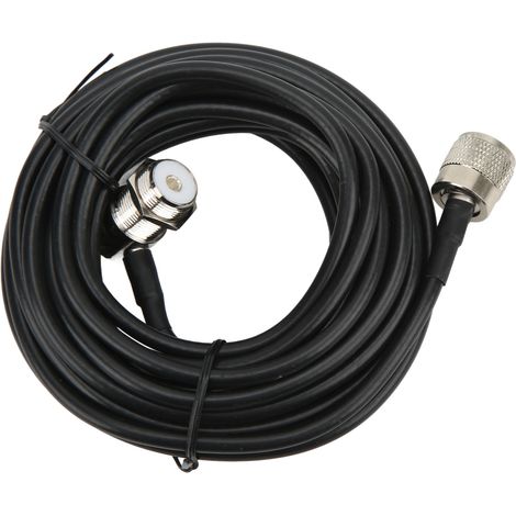 Antenne radio voiture câble signal M mâle vers femelle caoutchouc métal 5m fil rallonge pour autoradio Kenwood (1/5)