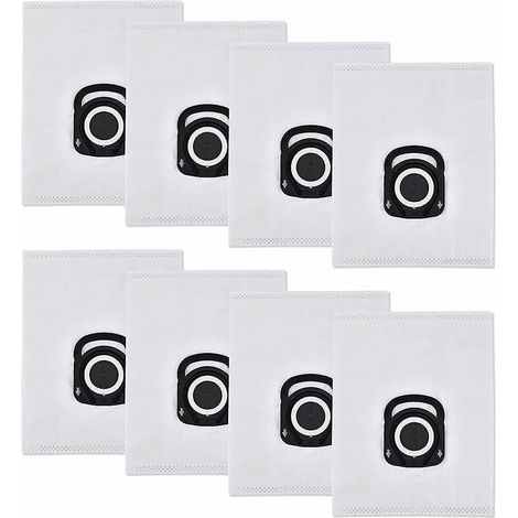 8 Pices Sacs Poussire Pour Aspirateurs Rowenta Hygiene + Silence Force, Compact Power Et X-trem Power (compatibles Avec Zr200520 Zr200720) (1/5)