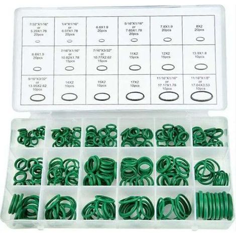 270 pièces climatisation HNBR joints toriques voiture outils de réparation automatique en caoutchouc voiture climatiseur réfrigérant anneau ensembles accessoires de voiture (1/5)