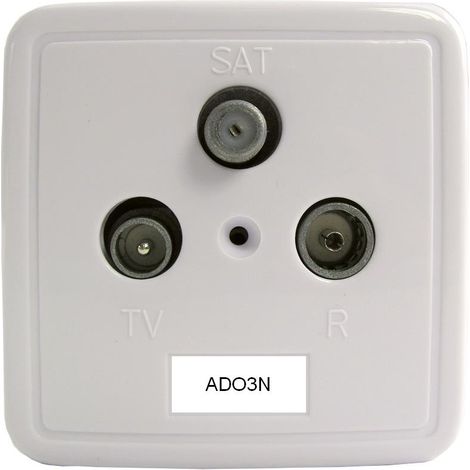 3-fach Einzel-/Stichleitungsdose 5-2400 MHz, TV+RF+SAT ADO3N (1/5)
