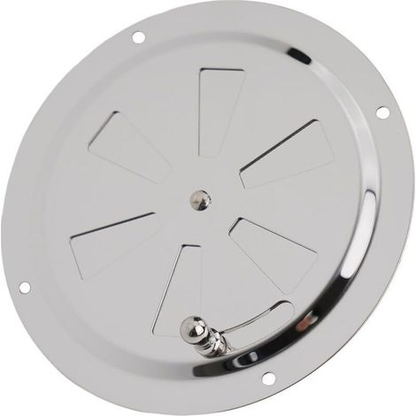 Grille d'aération Ronde de 5 Pouces Couvercle de Ventilation à persiennes en Acier Inoxydable Peut être Ouvert et fermé pour Les Accessoires de véhicule et de Bateau(1 pièce), (1/5)