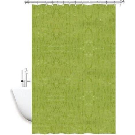 Cleafe - Tenda Doccia Antimuffa Impermeabile Verde 180 X 240 Cm Con Anelli Bagno 2d 52132 - (1/2)