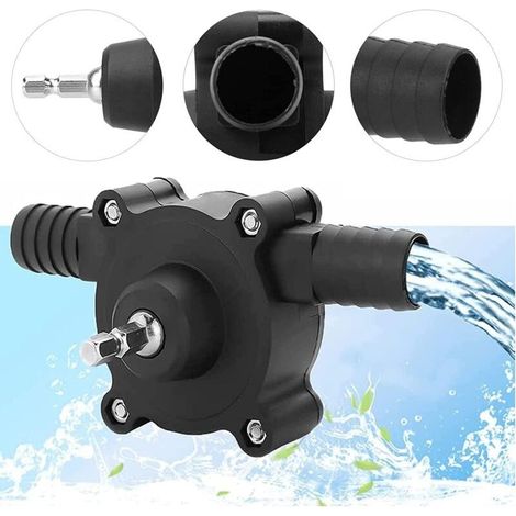 Elektrische Bohrmaschinenpumpe, Mini-Wasserpumpe, handgeführte elektrische Bohrmaschinenpumpe, tragbare selbstansaugende Pumpe, Haushaltsbohrmaschinenpumpe, kleine Wasserpumpe für Haus und Garten (1/2)