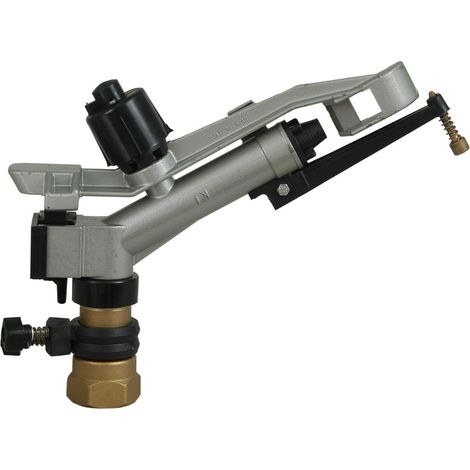 Cañón de riego K1 1 1/4" ajustable. Alcance 15,5 a 23,5 mts Alcance de 15,5 a 23,5 mts.
Presión de trabajo 1,5 a 4 bar.
Conexión 1 1/4" hembra. Oferta exclusiva (1/2)