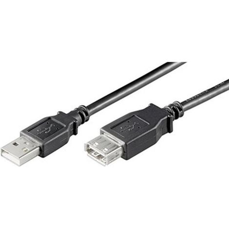 GOOBAY USB 2.0 Hi-Speed Verlängerung, A/A, 68905, 5 m, schwarz