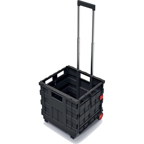 Kistenberg Transportwagen Werkzeugkiste Räder zusammenklappbar Aluminiumgriff (1/5)
