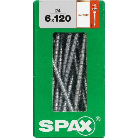 Spax Holzbauschrauben 6.0 x 120 mm TX 30 Zylinderkopf - 24 Stk. Holzschrauben