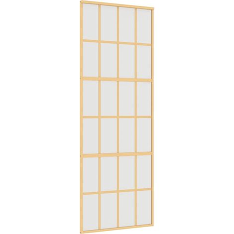 Maison Exclusive - Schiebetür Golden 76x205 cm Matt ESG-Glas und
