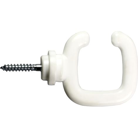 Crochet ouvert a vis PA Blanc - 1812116 (1/3)