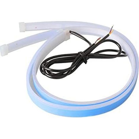 Bande LED, lot de 2 unités, 60 cm, 24 pouces, couleur jaune, résistante à l'eau, pour voiture.-AquaForge (1/5)