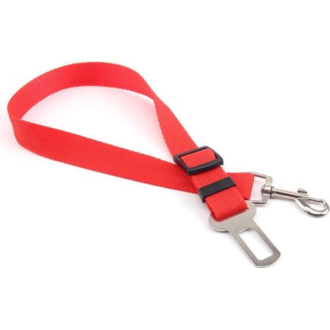Dog/Cat Seat Belt Leash/Pet Harness for Car Seats - Red
