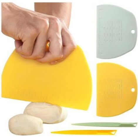 Spatules à pâte - Noname - Lot de 2 - Plastique PP - Multi-usages - Design ergonomique (1/4)