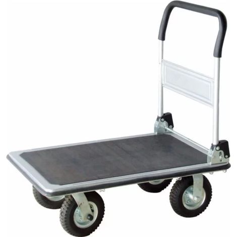 Drakkar Equipement – Chariot de manutention 4 roues gonflables – Charge maximale 300kg – Roues gonflables tout-terrain – Poids 22,6kg (1/2)