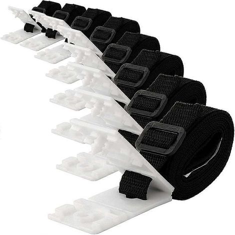 Kit de fixation pour enrouleur de couverture solaire de piscine - 8 sangles (1/5)