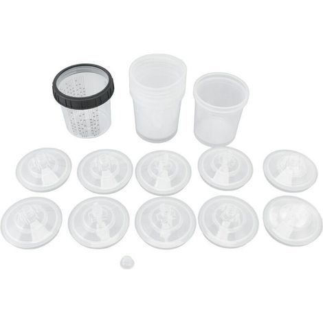Gobelet de mélange de peinture en aérosol jetable avec couvercles 600 ml (1/4)