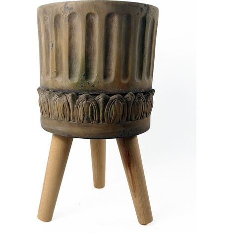 40cm x 21.5cm Zandi Roman Composite Large Planter (1/4)