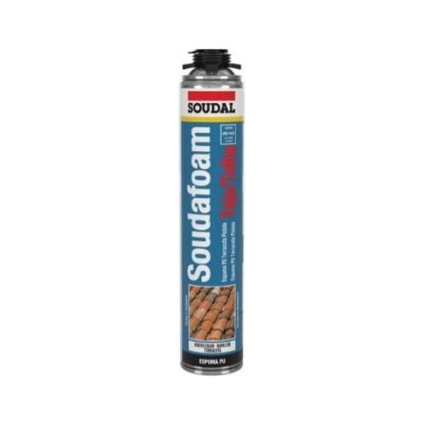 ESPUMA PARA TEJAS PISTOLA TERRACOTA 750 ML SOUDAFOAM - SOUDAL