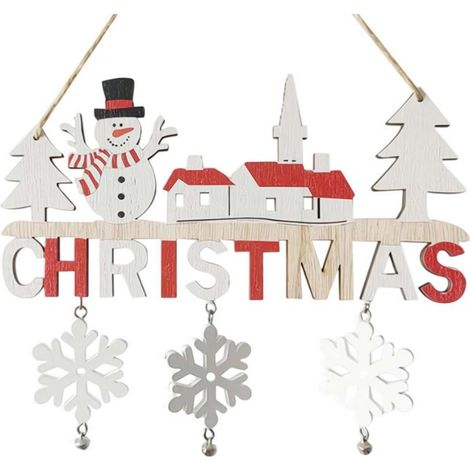 Plaques de porte de Noël, décorations de Noël en bois, Père Noël, élan, bonhomme de neige, panneaux muraux, tentures de porte, décorations murales de porche, décorations d'hiver intérieures et extérie