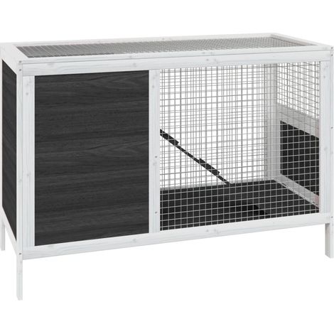 Capanna 103 x 44 x 69,5 cm in legno di pino massiccio grigio 020041934