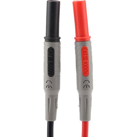 Kit de Câbles de Test Multimètre Numérique Électronique avec Pinces Crocodile et Pointes de Sonde Remplaçables (1/5)