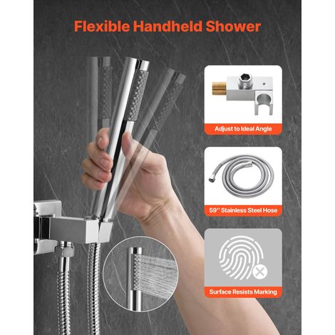Ensemble de Robinetterie de Douche Encastrable Système de Douche (1/5)