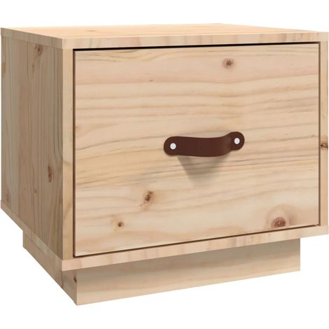 Comodino con cassetto 40 x 34 x 35 cm legno di pino DEC032978