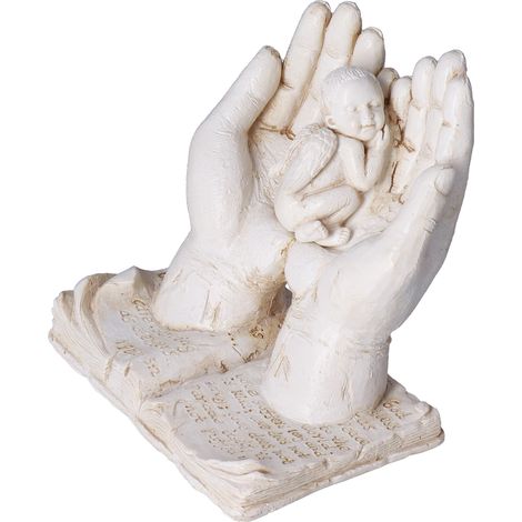 Statue d'ange exquise et réaliste, une œuvre d'art en résine sûre et élégante pour le salon ou le jardin. (1/5)