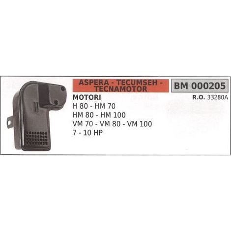 ASPERA Schalldämpfer Mäher Rasenmäher H 80 HM 70 80 100 000205