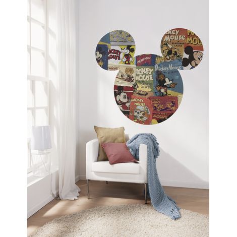 Komar Mickey Head Billboard 125 x 125 cm, Stickers pour les murs DD1-010 (1/3)