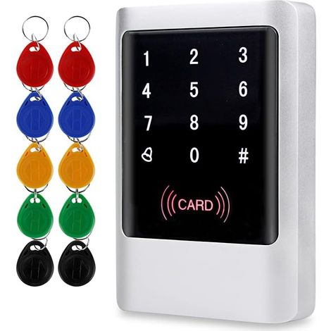 Kit de Système Extérieur de Rétro-Éclairage de Clavier de Contrôle d'accès RFID en Métal Étanche + de Télécommande de Couleur pour le Coffre-fort d'Entrée à la Maison (1/5)
