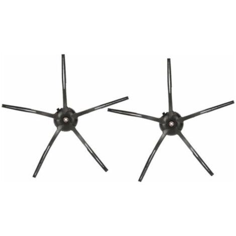 Pour Roborock S7, T7S/PLUS, accessoires de robot de balayage (4 brosses latérales triangulaires noires) (1/4)