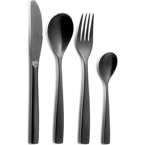 Comas Barcellona set posate 24 pz Inox PVD nero professionale