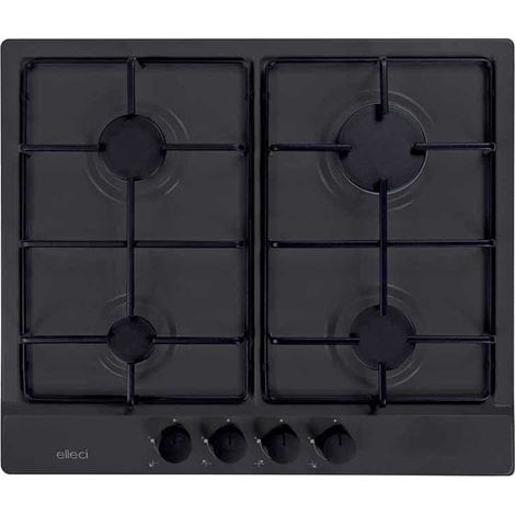 Piani cottura da incasso elleci Style 60 4 fuochi Granitek 59 Antracite PGSS60259WB (1/2)