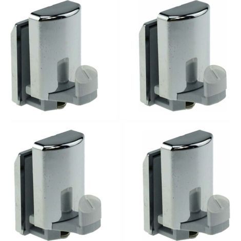 Roues de Porte de Douche à Double Roulettes4 Pièces