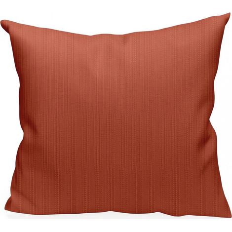 Soleil D Ocre – Housse de coussin en velours 60x60 cm terracotta – Toucher doux – Finition avec zip – Lavable 40°C