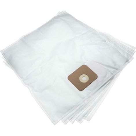 5x sacs compatible avec Nilfisk Multi II 30 T Inox VSC aspirateur microfibres non tissées, 54,15cm x 49.5cm, blanc (1/3)