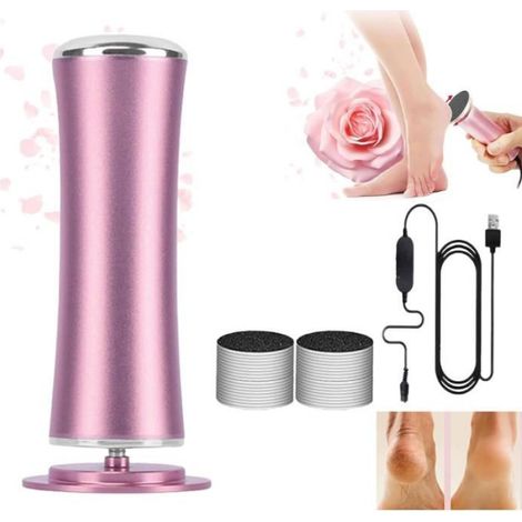 Ponceuse pieds électrique - Honey Glow - 60 disques - Vitesse réglable - Boîtier aluminium portable (1/4)