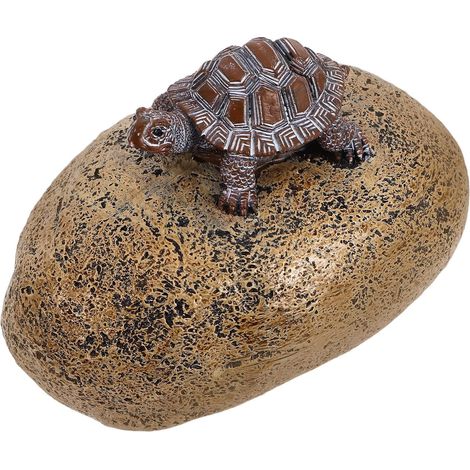 Boîte à Clés Extérieure Forme de Tortue Imitation Pierre Coffre Clé Caché et Résistant pour Jardin Sécurisée et Discrète pour Rangement Plein Air