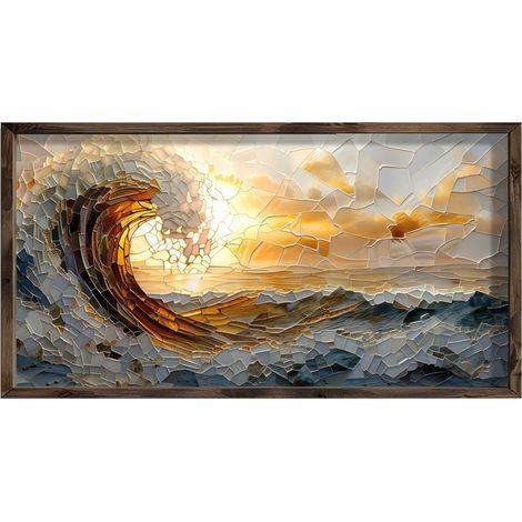 Quadro da parete in MDF con cornice Painting Multicolore (1/5)